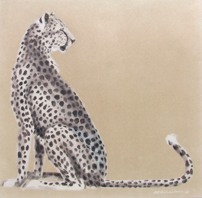 Bild Sitzender Gepard von Uli Aschenborn